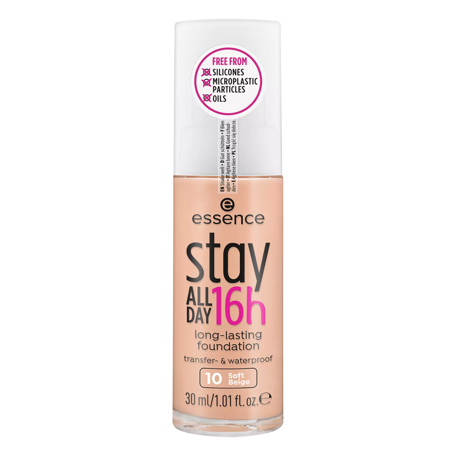 Essence Stay ALL DAY 16h long-lasting face foundation 10 soft beige 