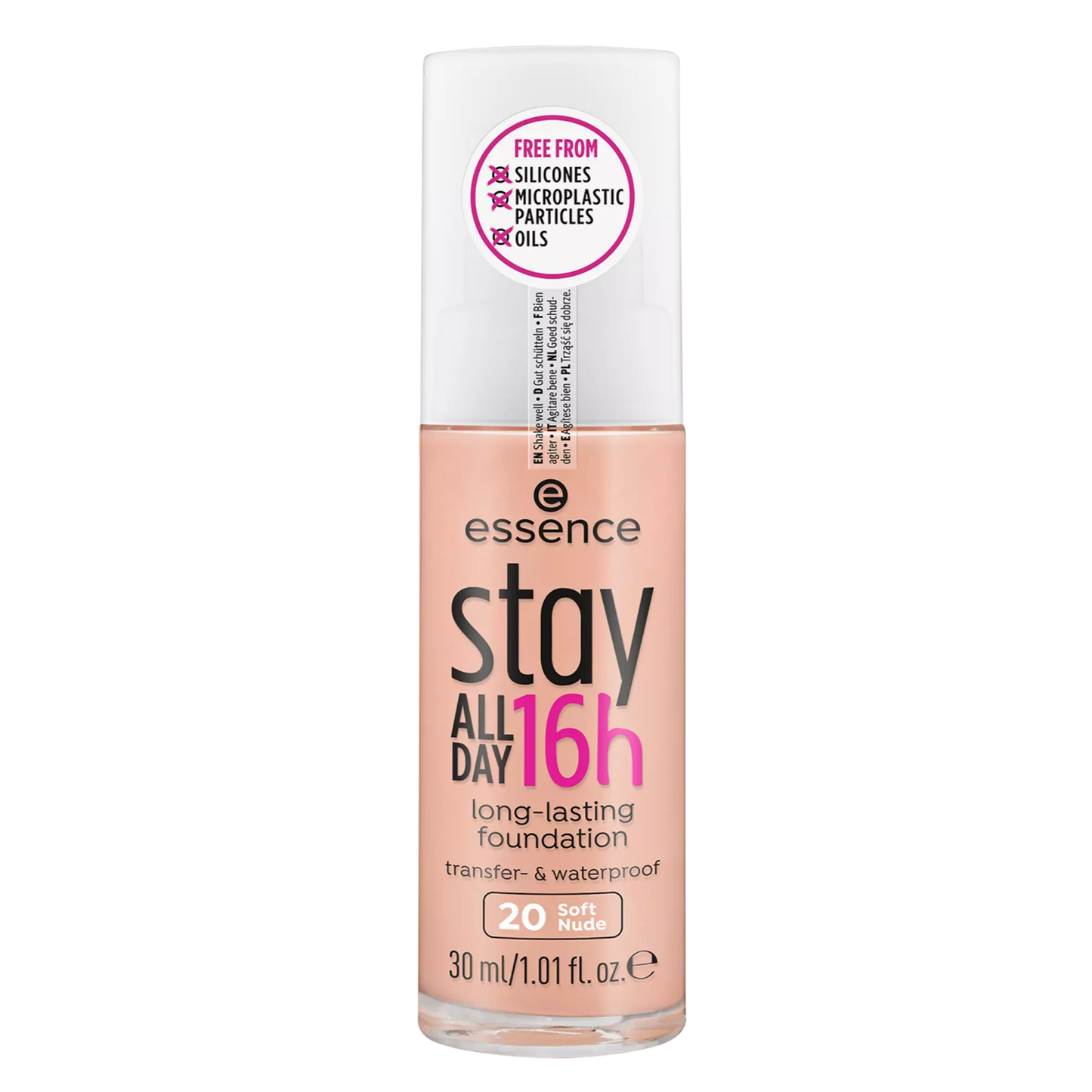 Essence Stay ALL DAY 16h long-lasting face foundation 20 soft nude 