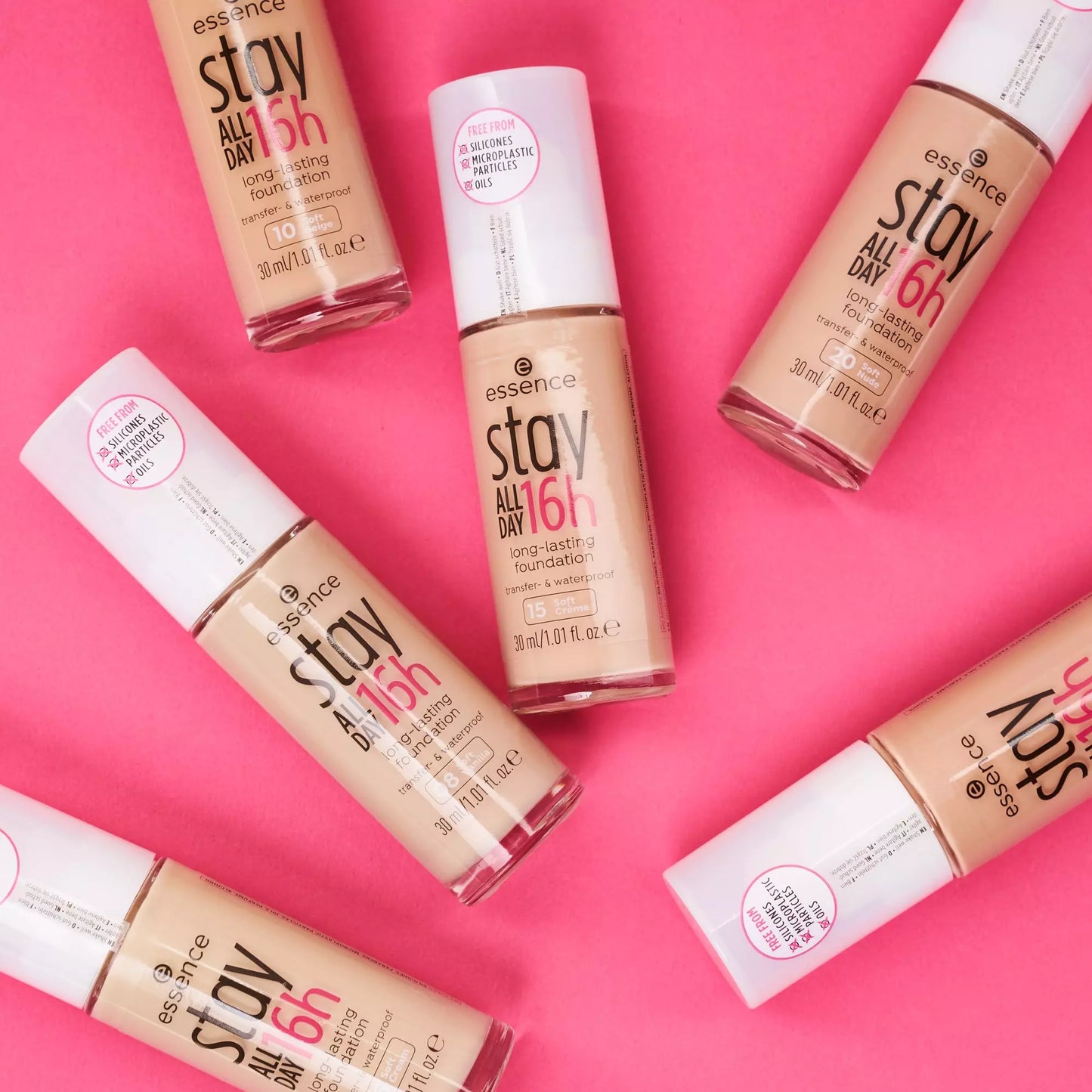 Essence Stay ALL DAY 16h long-lasting face foundation 10 soft beige 