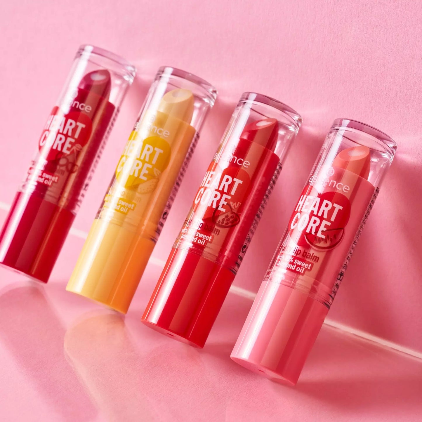 Essence HEART CORE fruity lip balm 01 crazy cherry 
