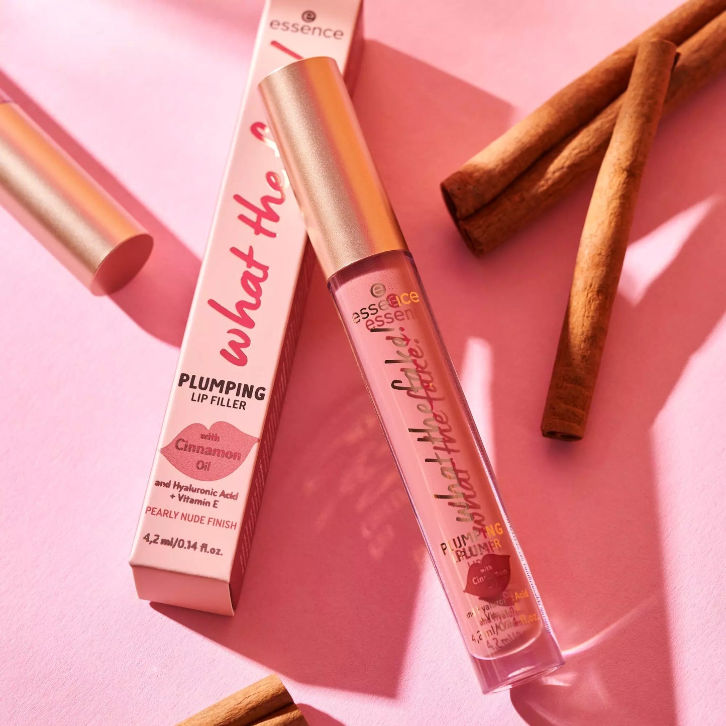 Essence What the fake! LIP GLOSS WITH VOLUMIZING EFFECT 02 oh my nude 