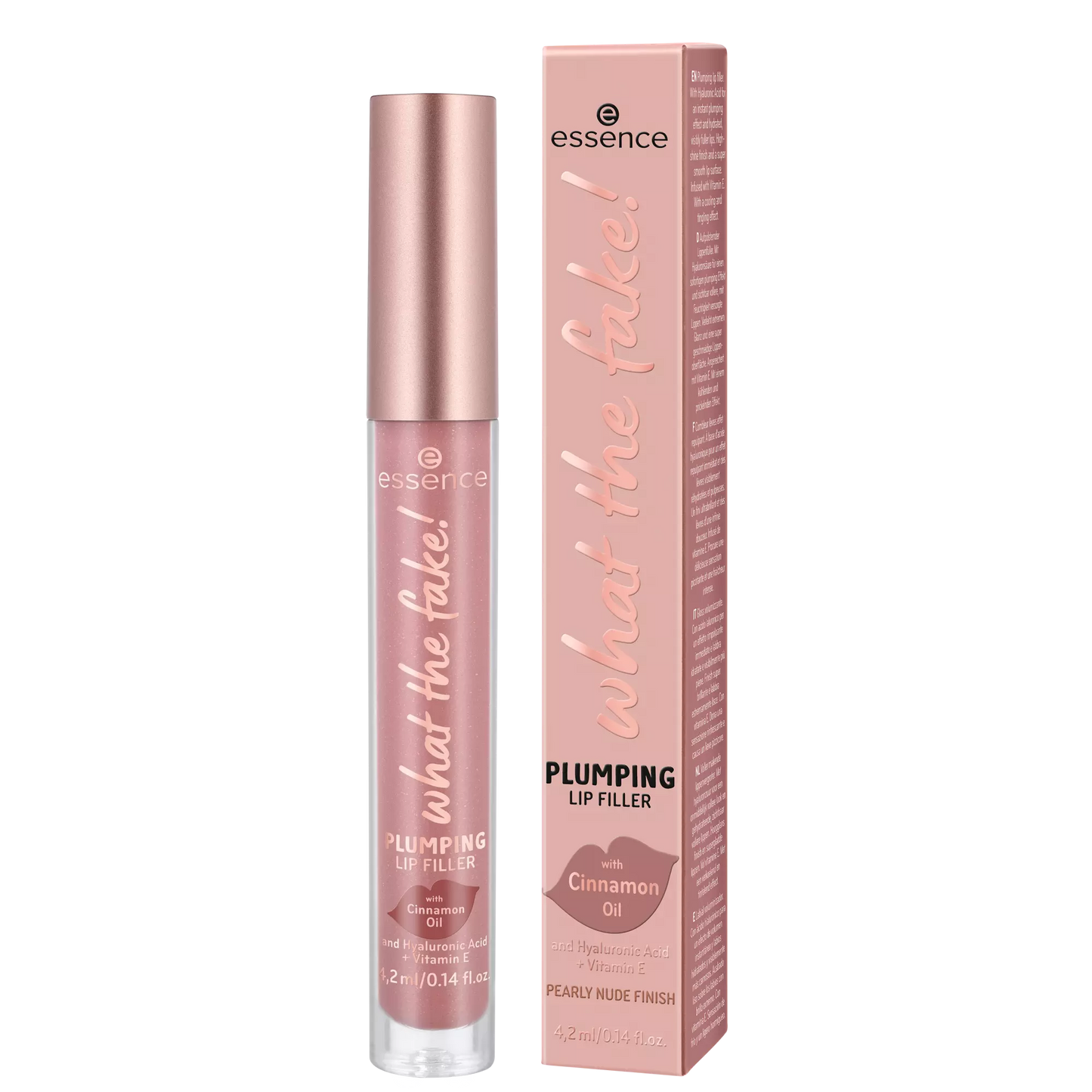 Essence What the fake! LIP GLOSS WITH VOLUMIZING EFFECT 02 oh my nude 