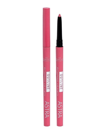 Astra Outline Lipliner Pencil - 02 Think Pink 
